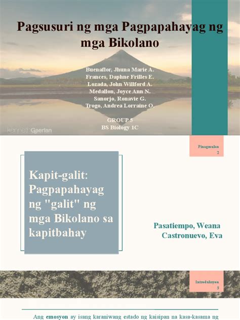 Mga BIKOLANO: Kabuuang Pagsusuri .